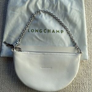 Longchamp White Crossbody Bag